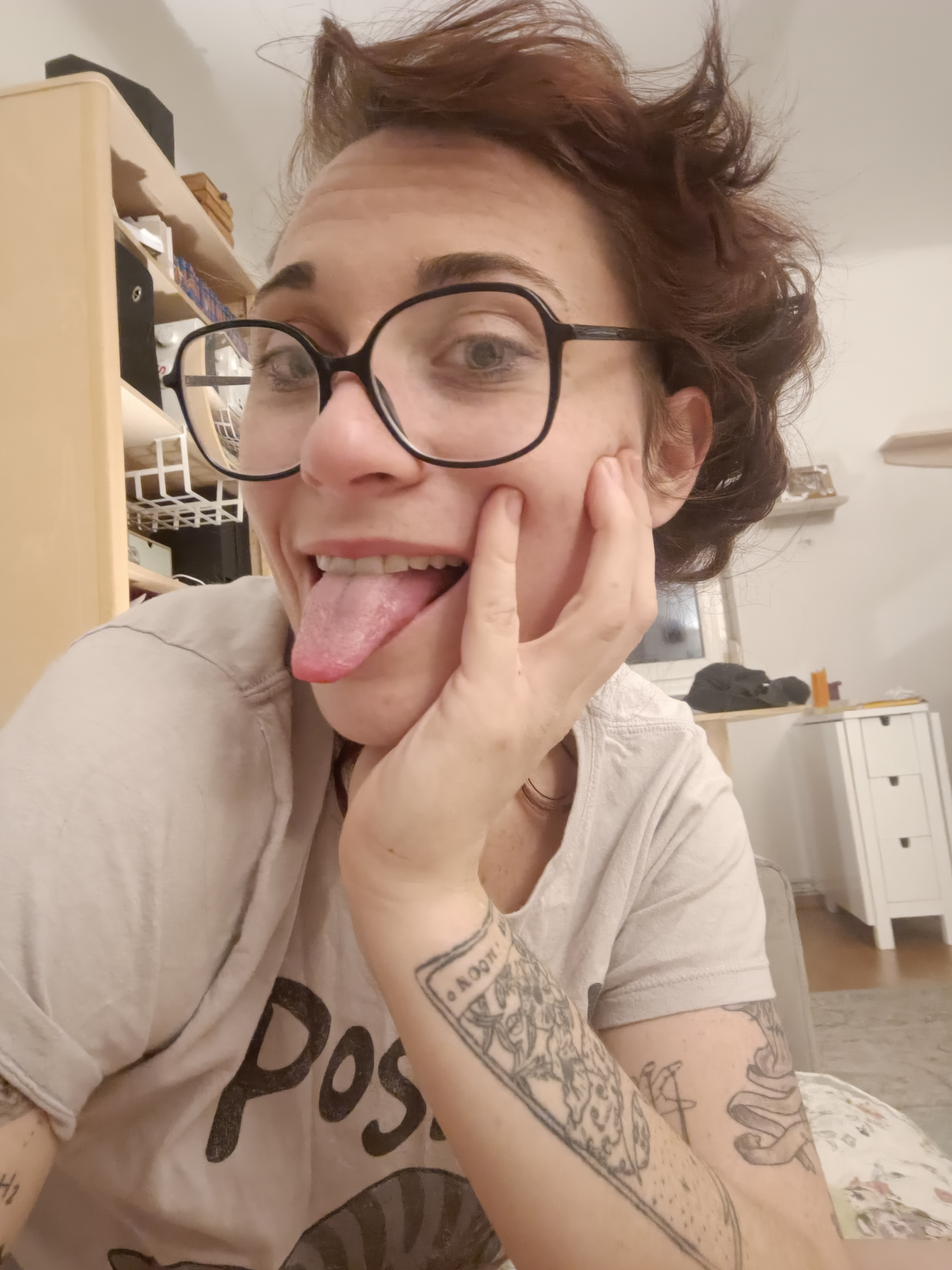 Besoffenes Selfie Bild mit Lilly